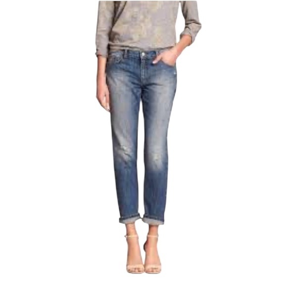 GAP Denim - Gap Premium Boyfriend Cuffed Jeans Blue Size 4 / 27 #1827